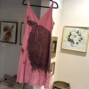 Butterfly Dropout Peacock Dress